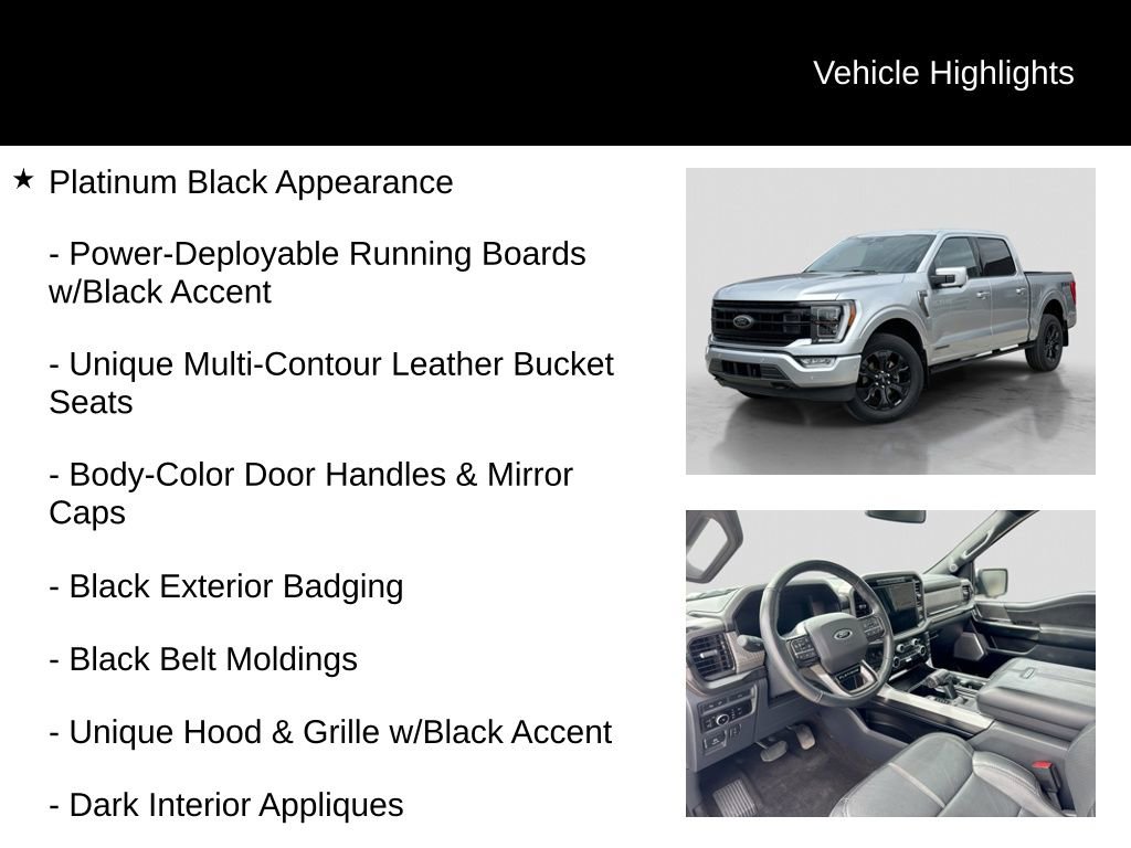 Certified 2023 Ford F150 Platinum w/ FX4 Off-Road Package AWD/4WD image 6