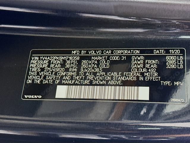 Used 2021 Volvo XC90 T6 Momentum w/ Climate Package image 36