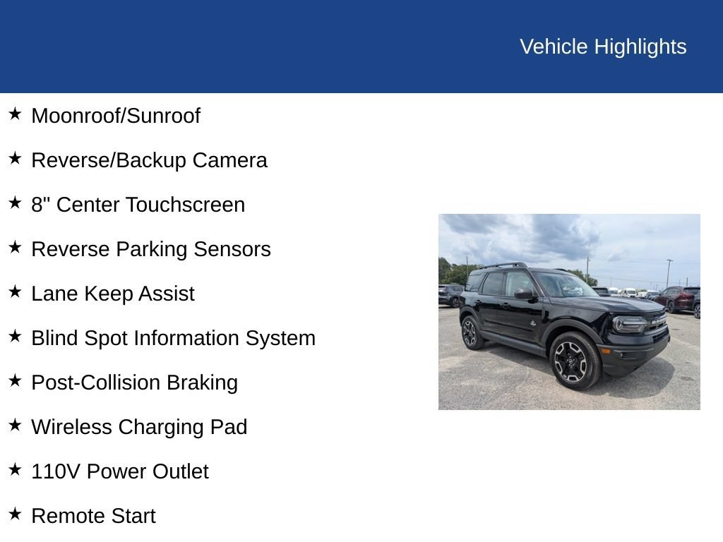 Certified 2024 Ford Bronco Sport Outer Banks w/ Tech Package AWD/4WD image 31