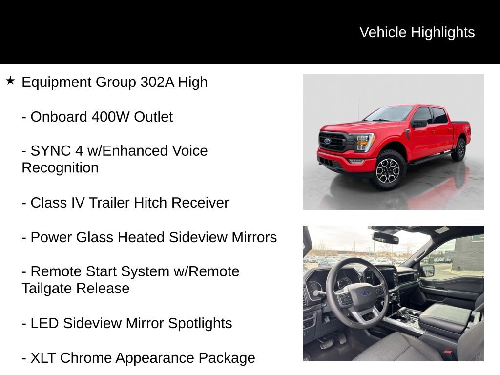 Certified 2023 Ford F150 XLT w/ Equipment Group 302A High AWD/4WD image 6