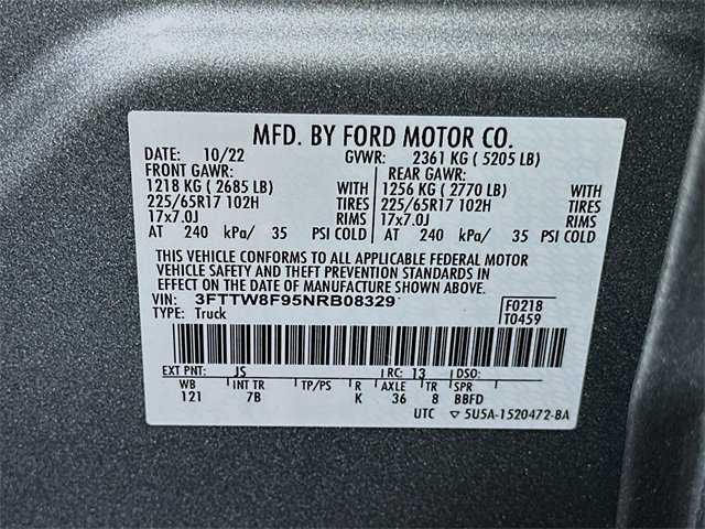 Certified 2022 Ford Maverick XLT w/ Equipment Group 300A Standard image 24