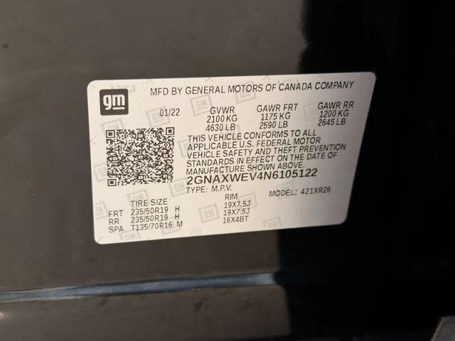 Used 2022 Chevrolet Equinox RS AWD/4WD image 36