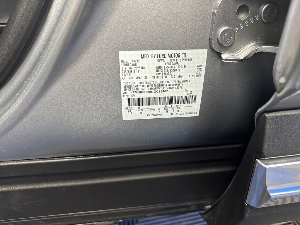 Certified 2022 Ford Explorer XLT w/ Equipment Group 202A AWD/4WD image 33