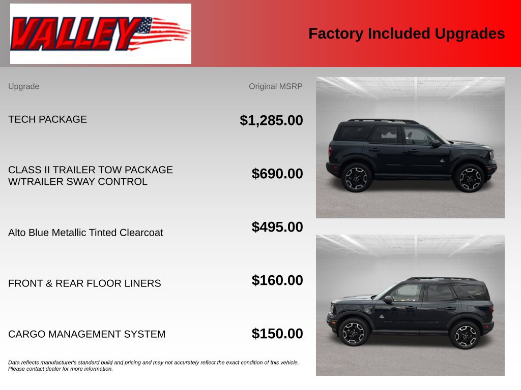 Certified 2022 Ford Bronco Sport Outer Banks w/ Tech Package AWD/4WD image 6