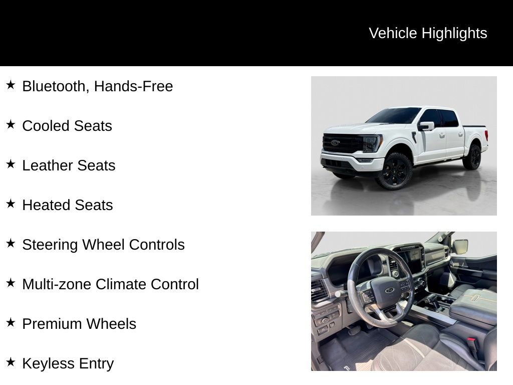 Certified 2022 Ford F150 Platinum w/ Equipment Group 701A High AWD/4WD image 26