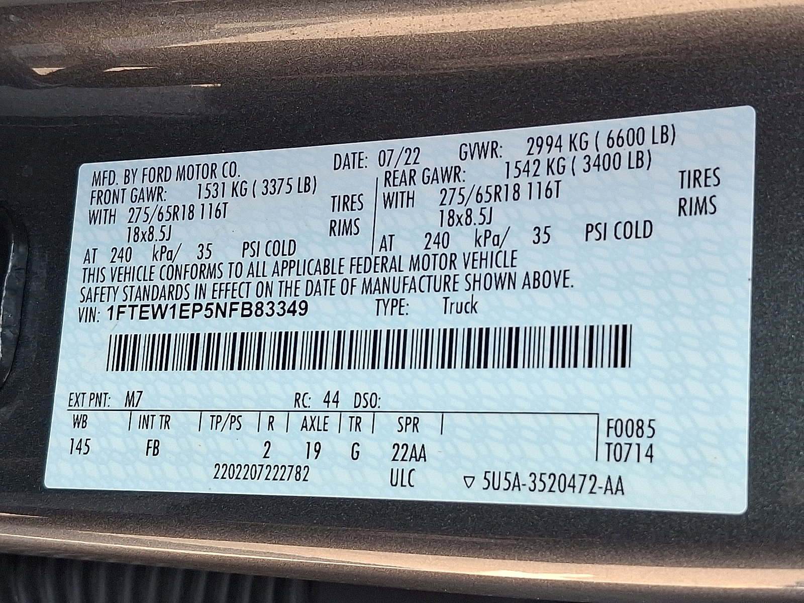 Certified 2022 Ford F150 XLT w/ Equipment Group 302A High image 25