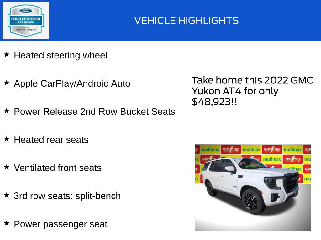 Used 2022 GMC Yukon AT4 AWD/4WD image 20
