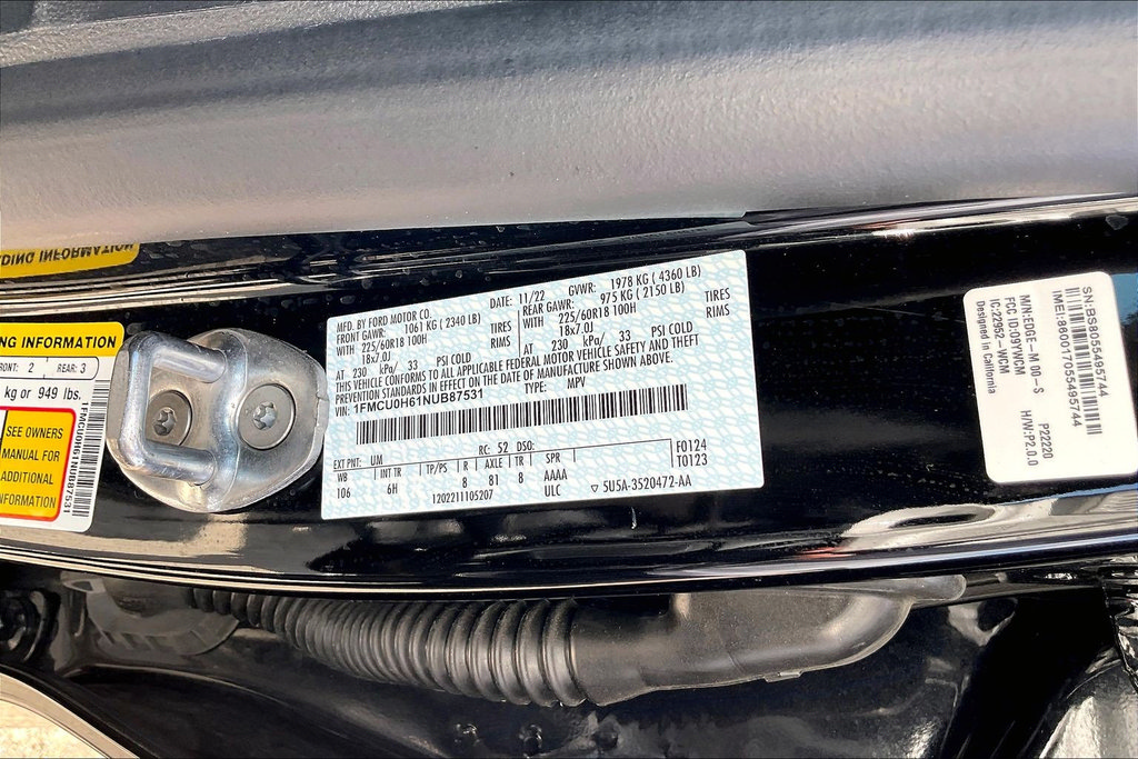 Certified 2022 Ford Escape SEL FWD image 35