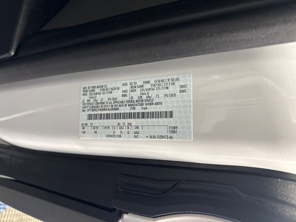 Certified 2024 Ford Transit 250 Low Roof AWD w/ Load Area Protection Package image 35