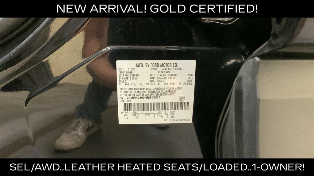 Certified 2022 Ford Edge SEL w/ Convenience Package AWD/4WD image 49