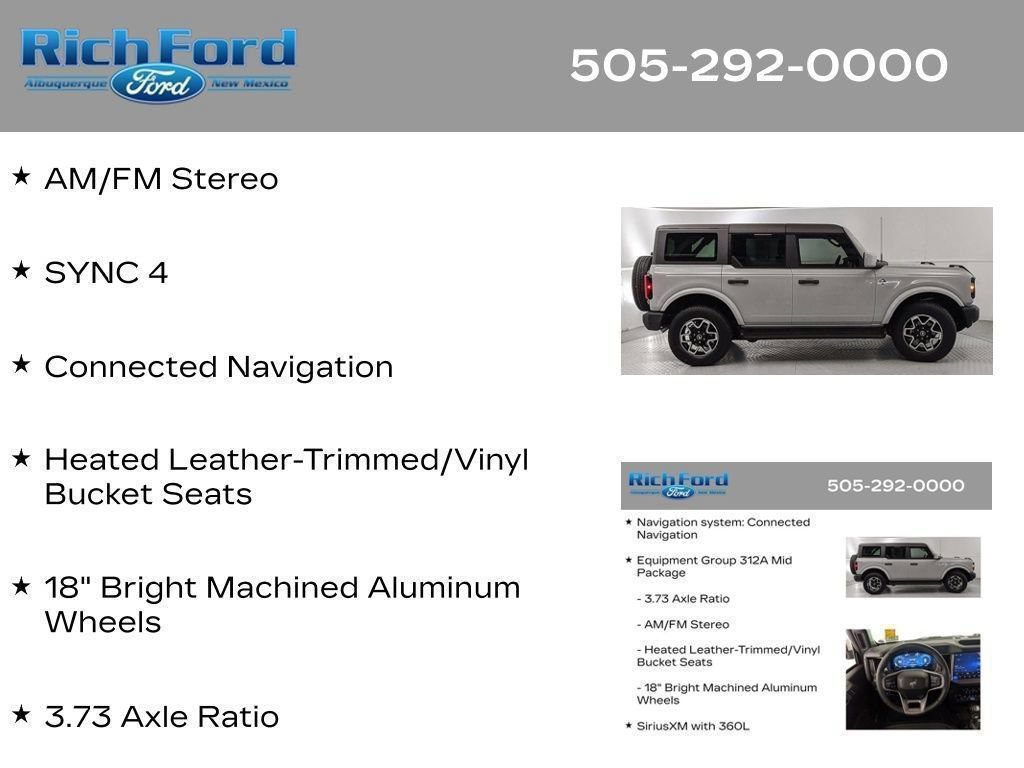 Certified 2026 Ford Bronco Outer Banks AWD/4WD image 48