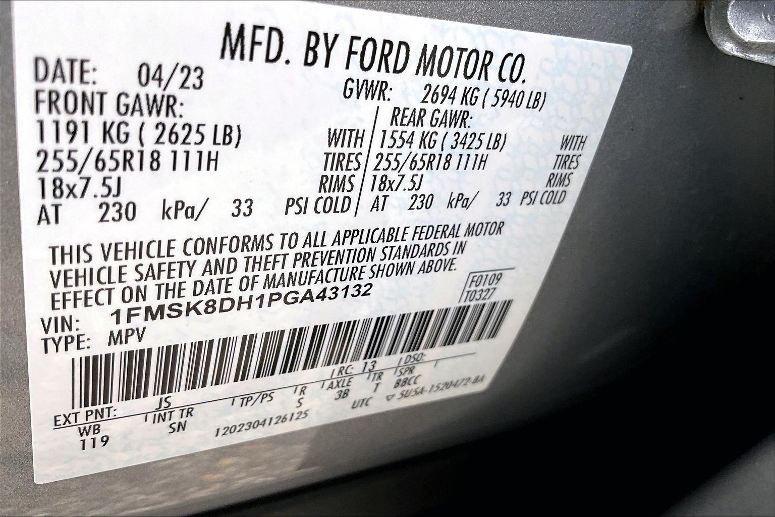 Certified 2023 Ford Explorer XLT w/ Equipment Group 202A AWD/4WD image 34