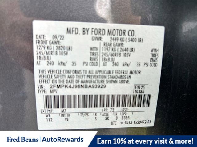 Certified 2022 Ford Edge SEL image 35
