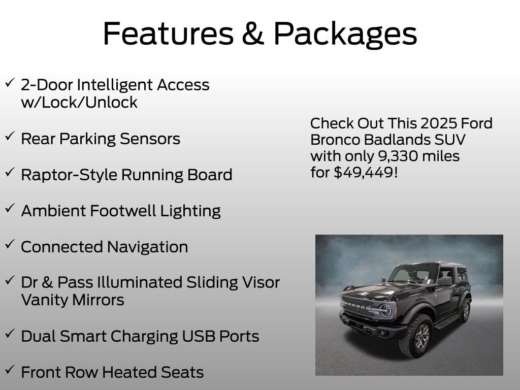 Certified 2025 Ford Bronco Badlands AWD/4WD image 8
