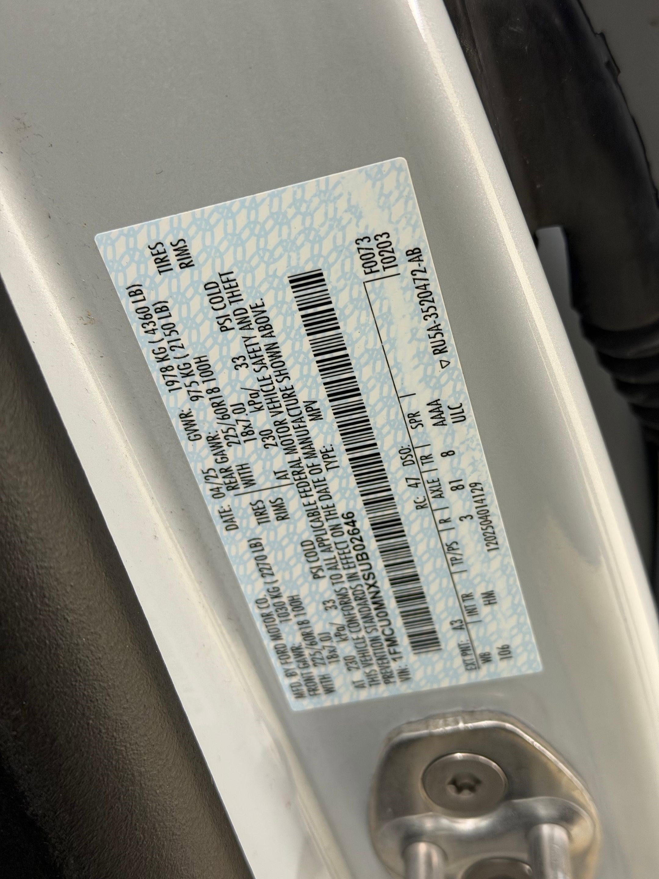 Certified 2025 Ford Escape ST-Line image 20