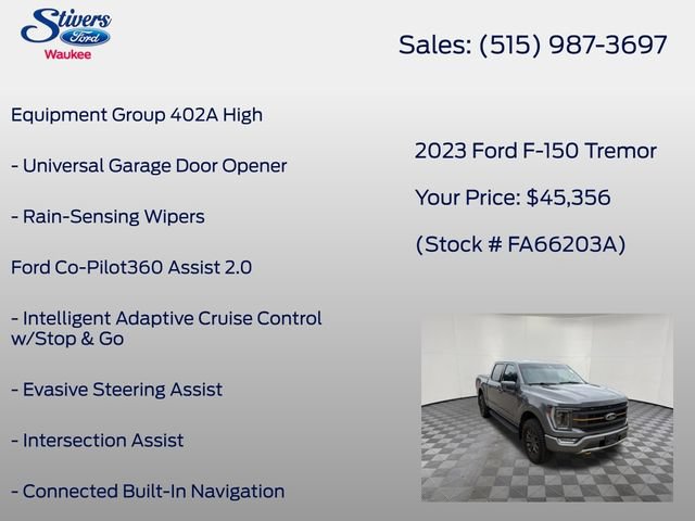 Certified 2023 Ford F150 Tremor w/ Equipment Group 402A High AWD/4WD image 22