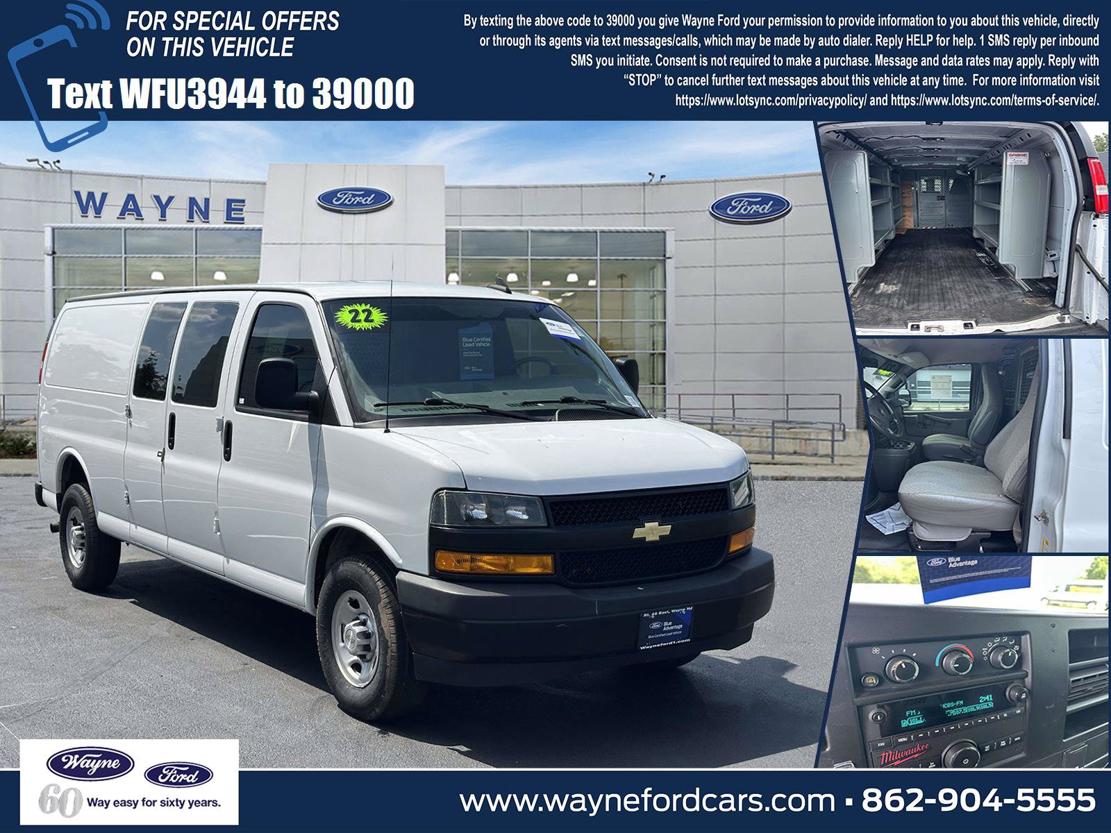 Used 2022 Chevrolet Express 2500 Extended w/ Driver Convenience Package RWD image 1