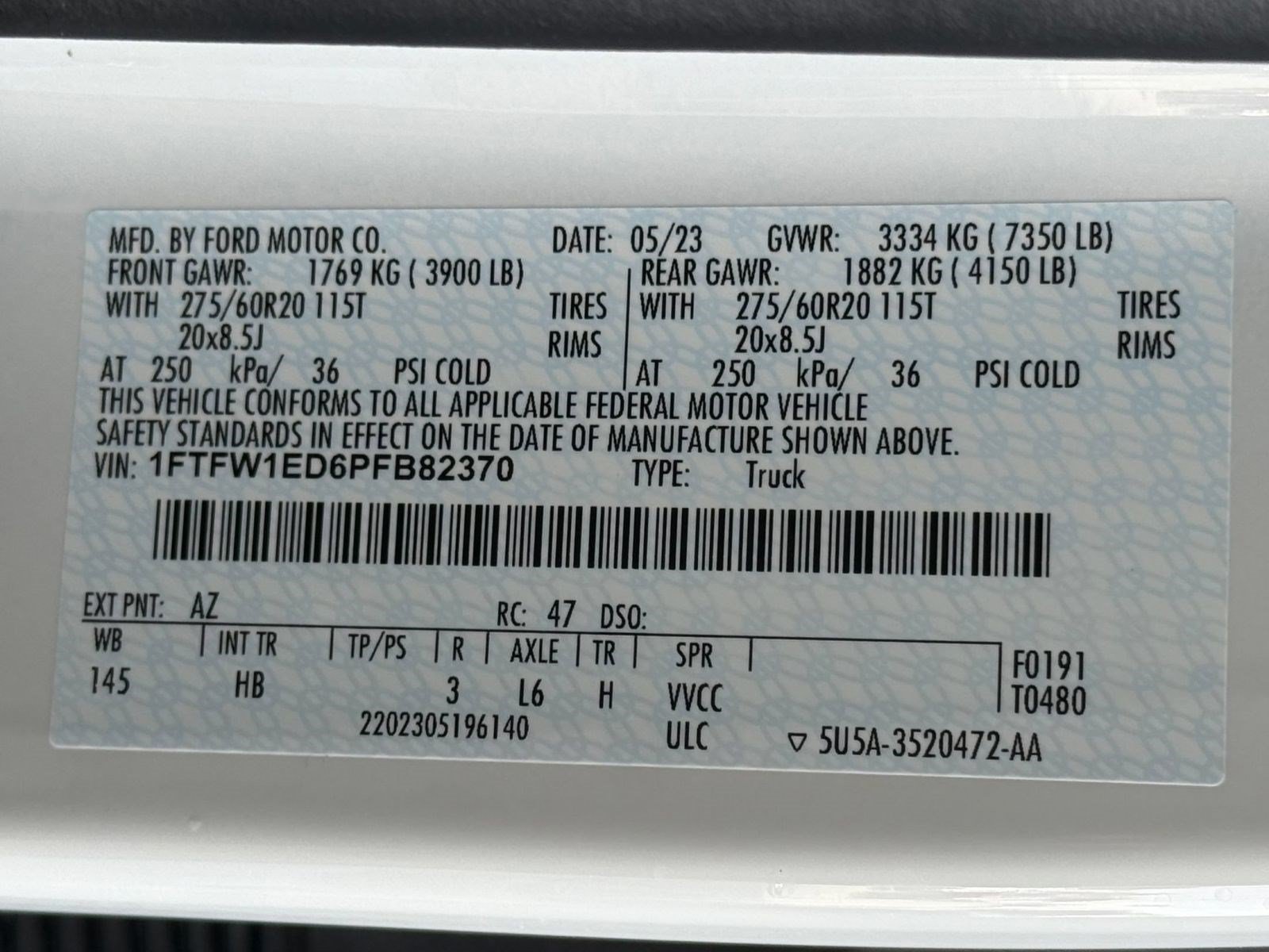 Certified 2023 Ford F150 Lariat w/ Equipment Group 502A High AWD/4WD image 30