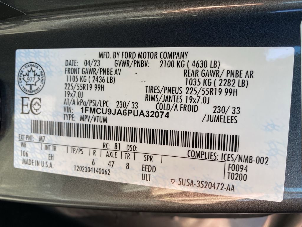 Certified 2023 Ford Escape Platinum image 49