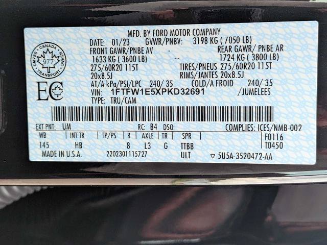 Certified 2023 Ford F150 Lariat w/ Equipment Group 502A High AWD/4WD image 30