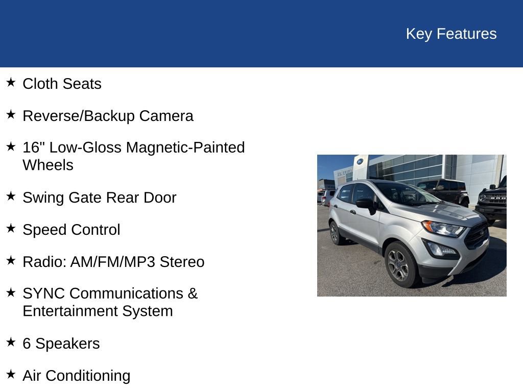 Certified 2021 Ford EcoSport S image 7