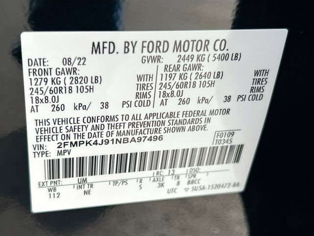 Certified 2022 Ford Edge SEL w/ Sport Appearance Package AWD/4WD image 37
