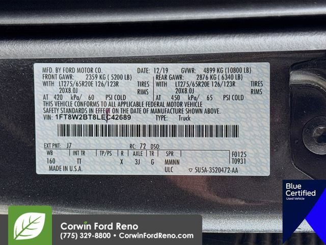 Certified 2020 Ford F250 Limited w/ FX4 Off-Road Package AWD/4WD image 37