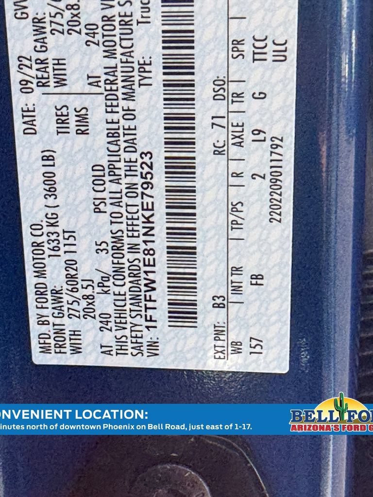 Certified 2022 Ford F150 XLT w/ Equipment Group 302A High AWD/4WD image 36