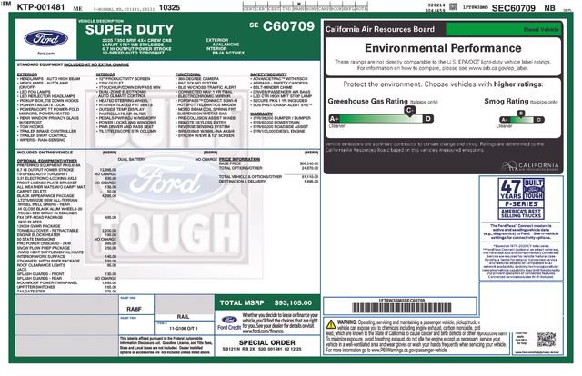 Certified 2025 Ford F350 Lariat w/ Black Appearance Package AWD/4WD image 16