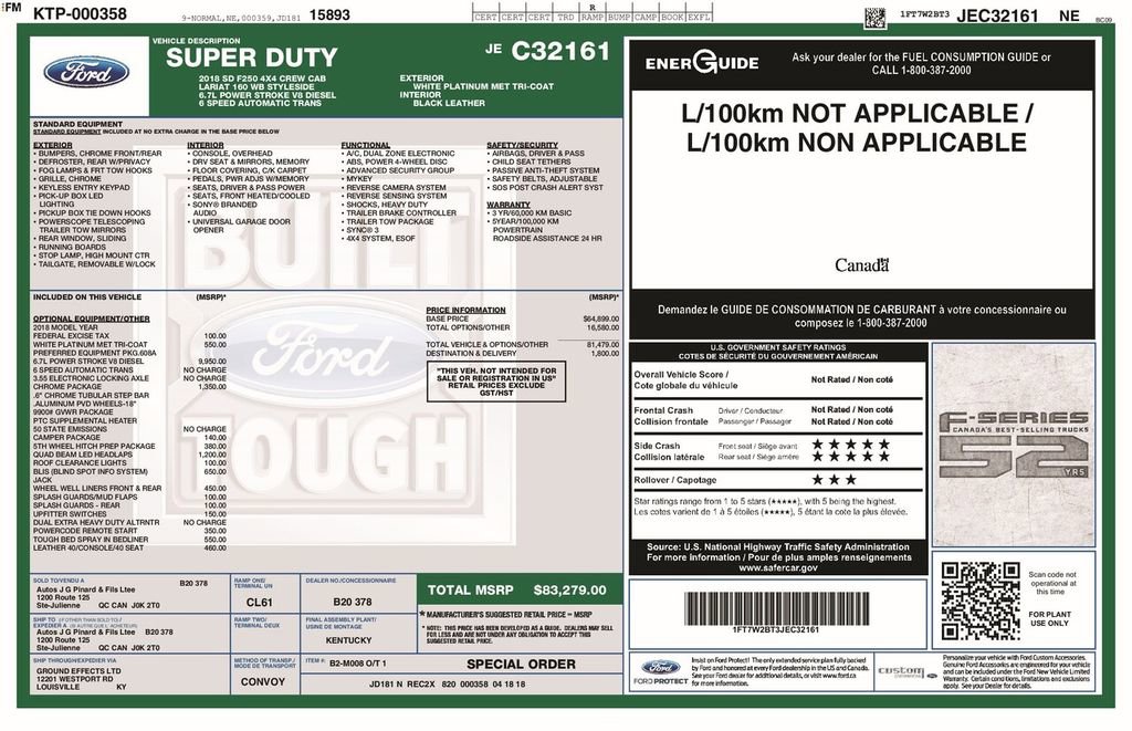 Certified 2018 Ford F250 Lariat w/ Chrome Package image 5