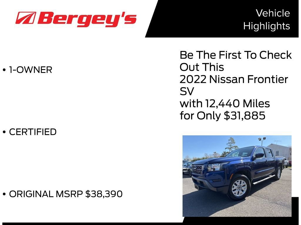 Used 2022 Nissan Frontier SV w/ Technology Package image 9