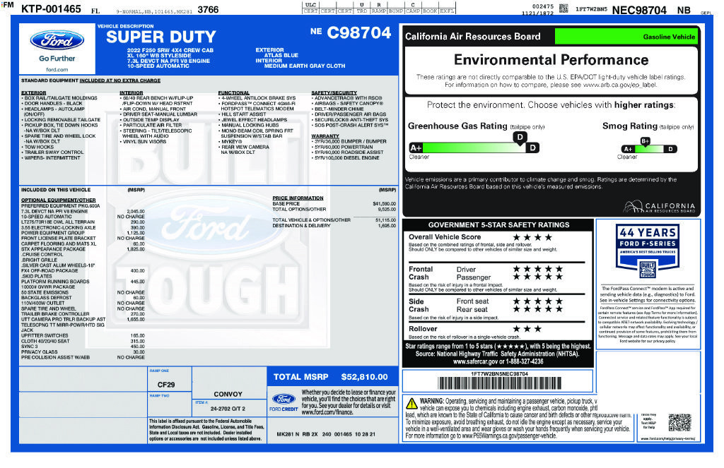 Certified 2022 Ford F250 XL w/ STX Appearance Package AWD/4WD image 5