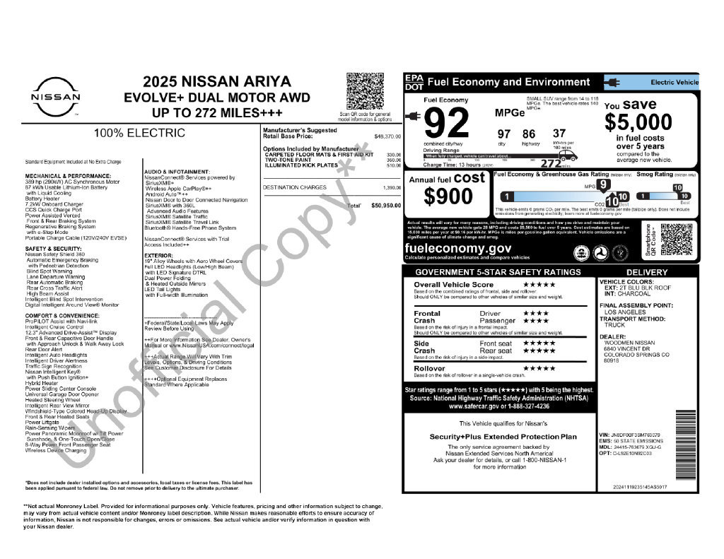 Used 2025 Nissan Ariya AWD image 47