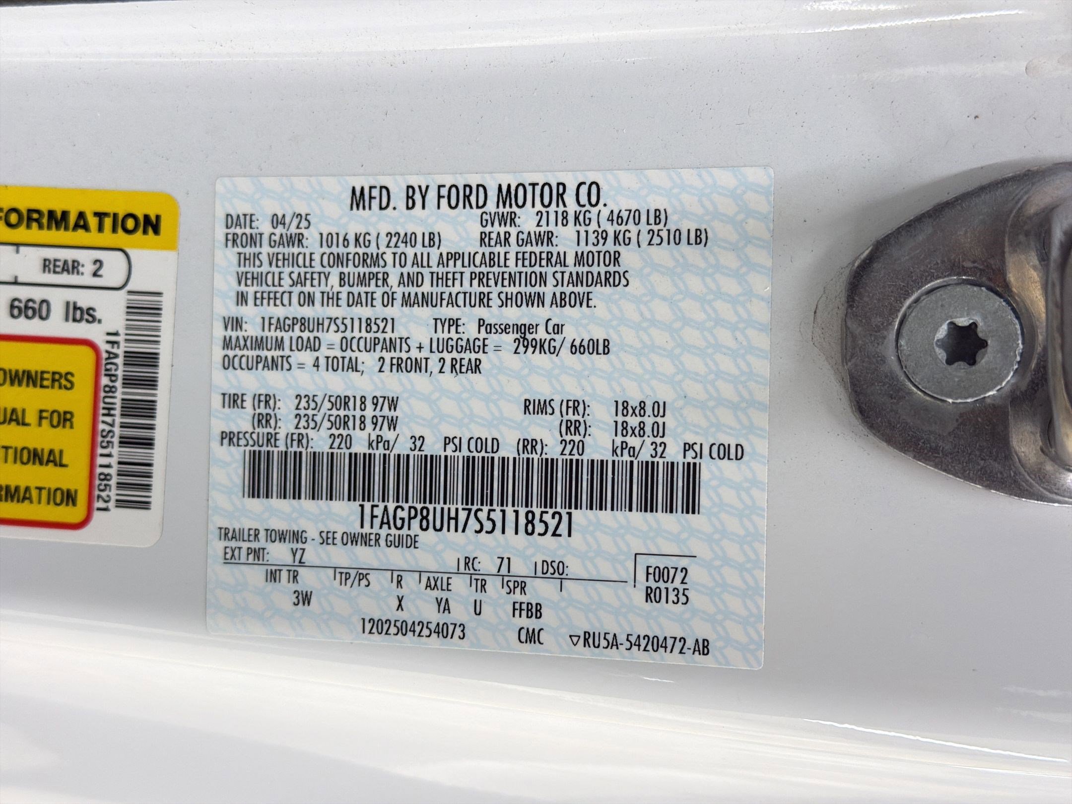 Certified 2025 Ford Mustang Premium RWD image 18
