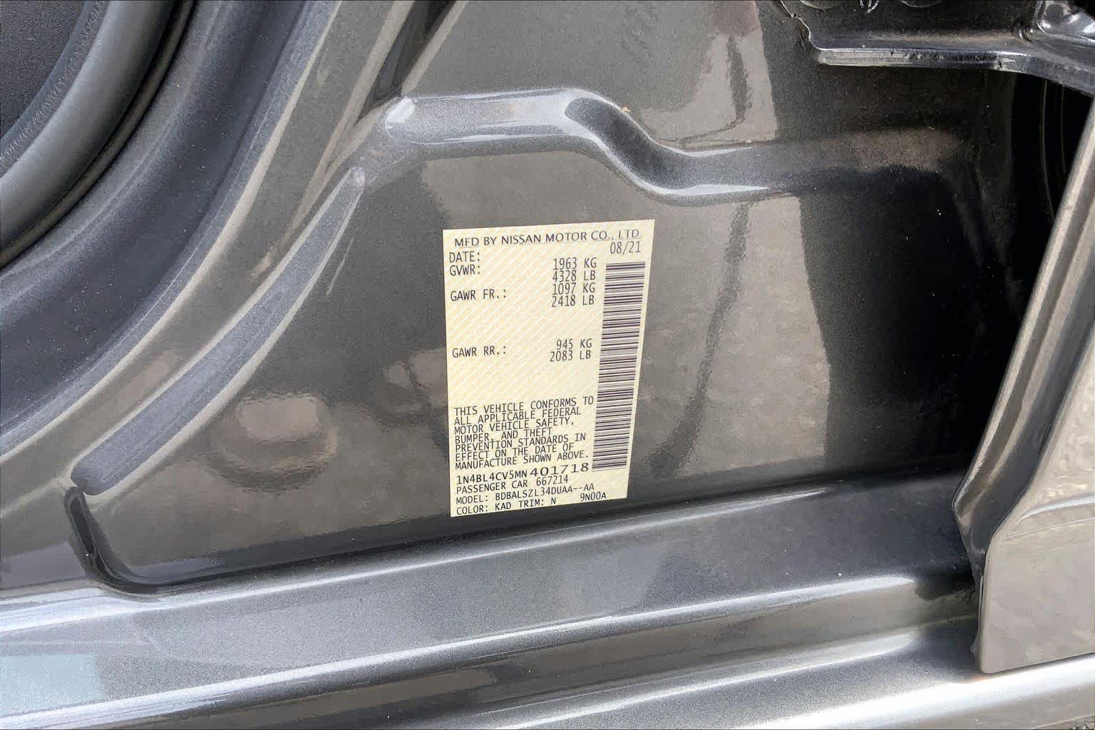 Used 2021 Nissan Altima 2.5 SR w/ SR Premium Package FWD image 33