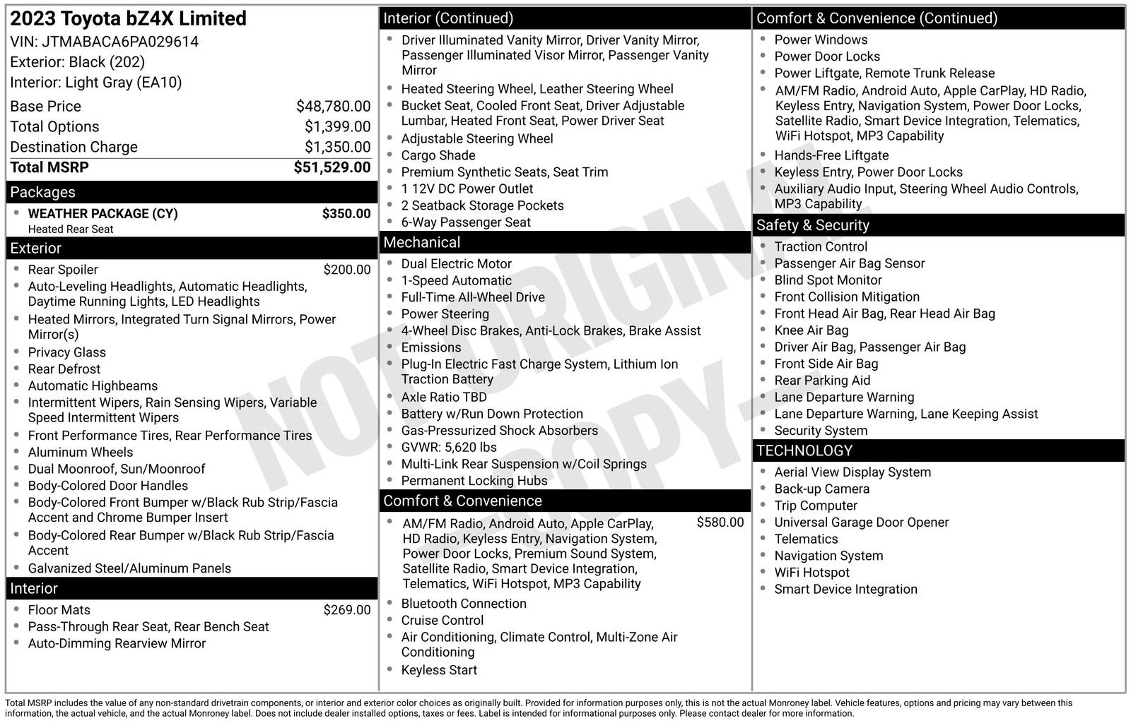 Used 2023 Toyota bZ4X AWD w/ Weather Package image 16