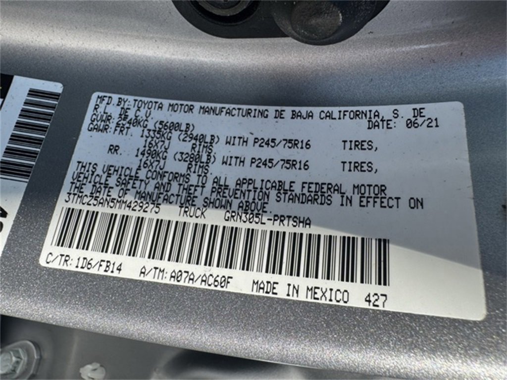 Used 2021 Toyota Tacoma SR image 42