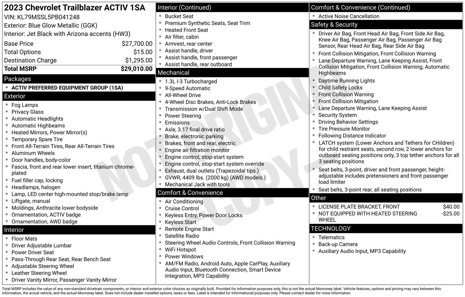 Used 2023 Chevrolet TrailBlazer ACTIV image 4