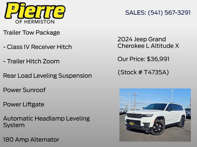 Used 2024 Jeep Grand Cherokee L Altitude AWD/4WD image 24