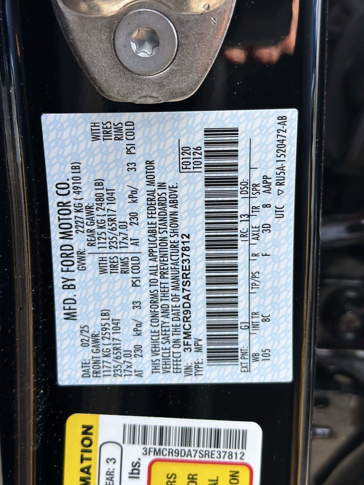 Certified 2025 Ford Bronco Sport Badlands w/ Sasquatch Badlands Package image 35