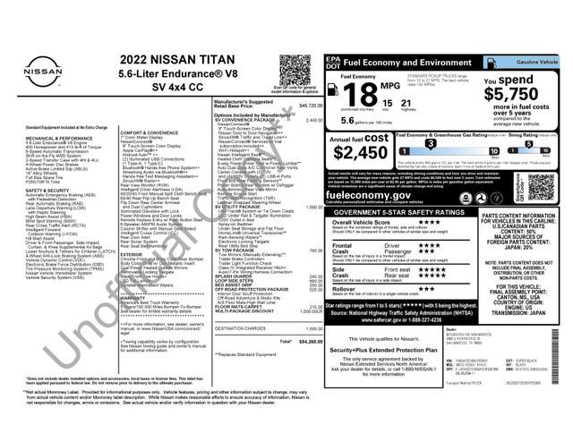 Used 2022 Nissan Titan SV w/ SV Convenience Package image 36