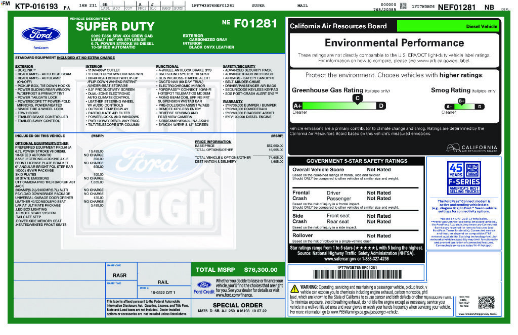Certified 2022 Ford F350 Lariat w/ Lariat Ultimate Package AWD/4WD image 5