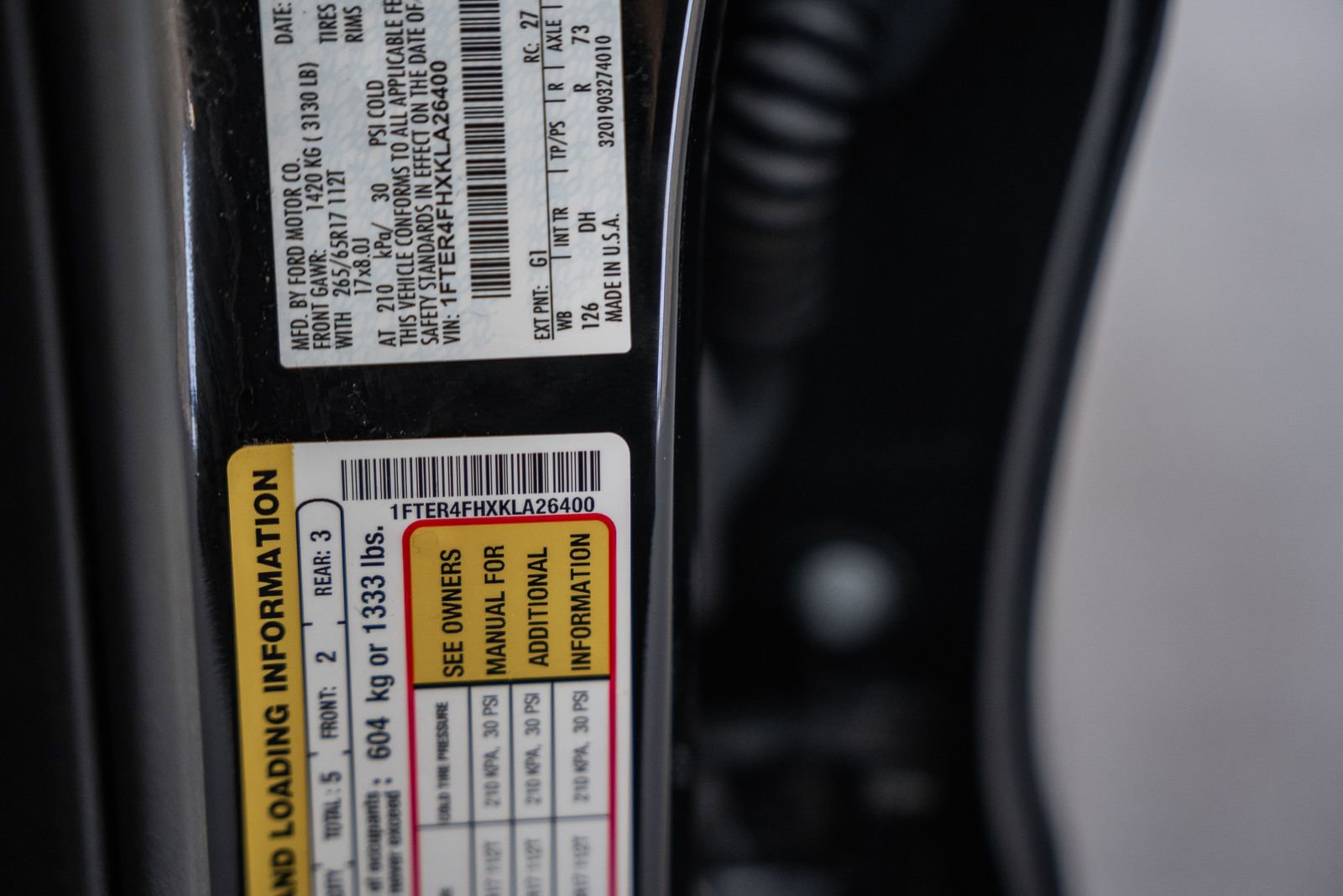 Certified 2019 Ford Ranger Lariat w/ Equipment Group 501A Mid image 50