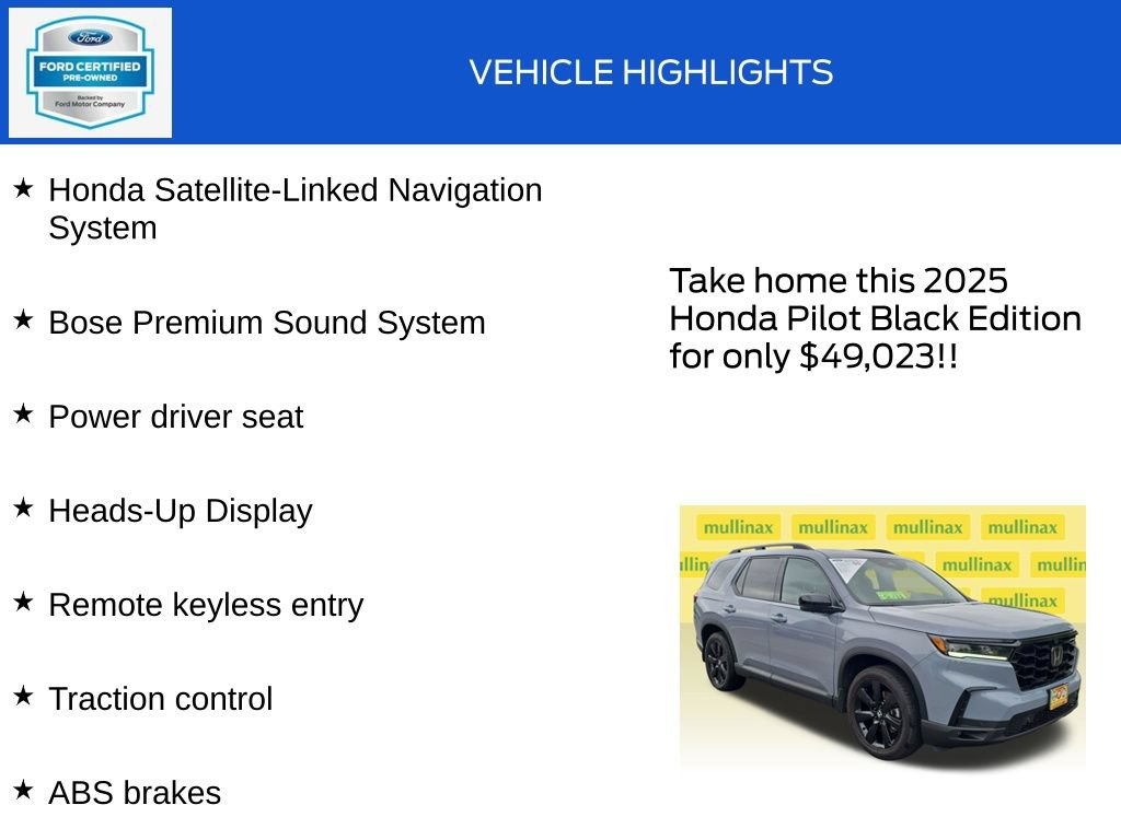 Used 2025 Honda Pilot Black Edition image 17
