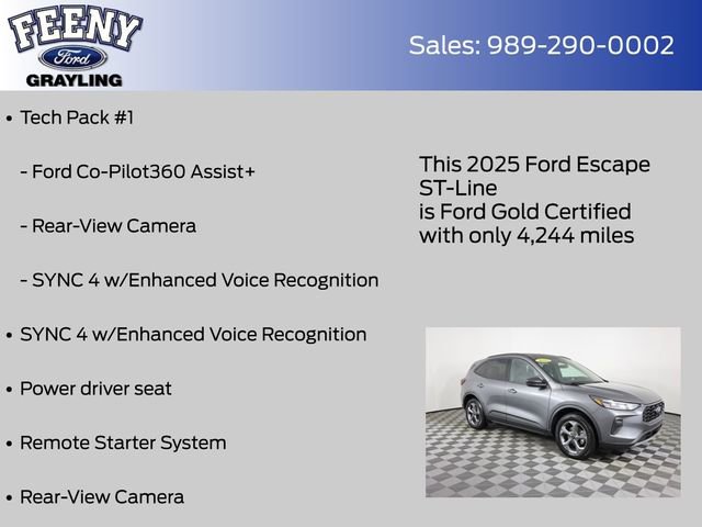 Certified 2025 Ford Escape ST-Line w/ Tech Pack #1 AWD/4WD image 12