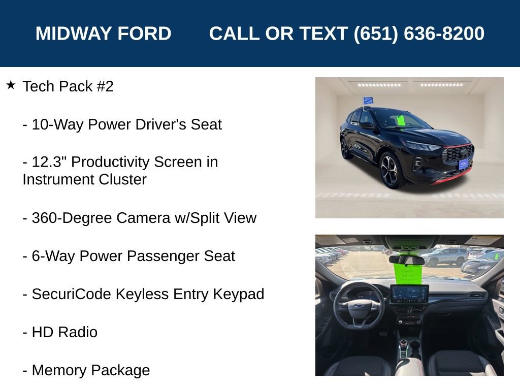 Certified 2023 Ford Escape ST-Line Select w/ Tech Pack #2 image 13