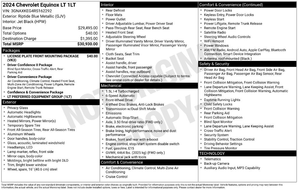Used 2024 Chevrolet Equinox LT FWD image 6