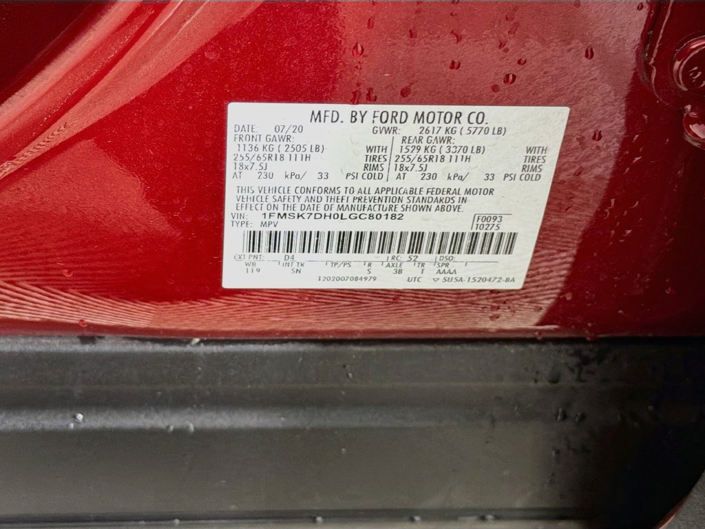 Certified 2020 Ford Explorer XLT w/ Equipment Group 202A RWD image 31