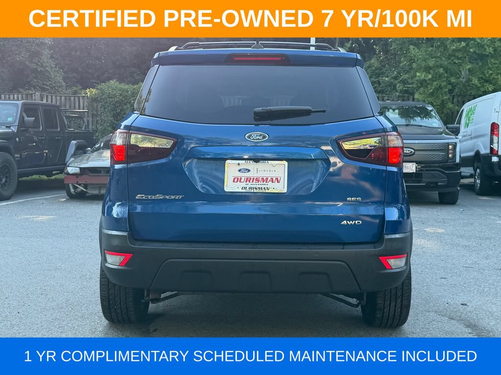Certified 2018 Ford EcoSport SES w/ Interior Protection Package AWD/4WD image 7