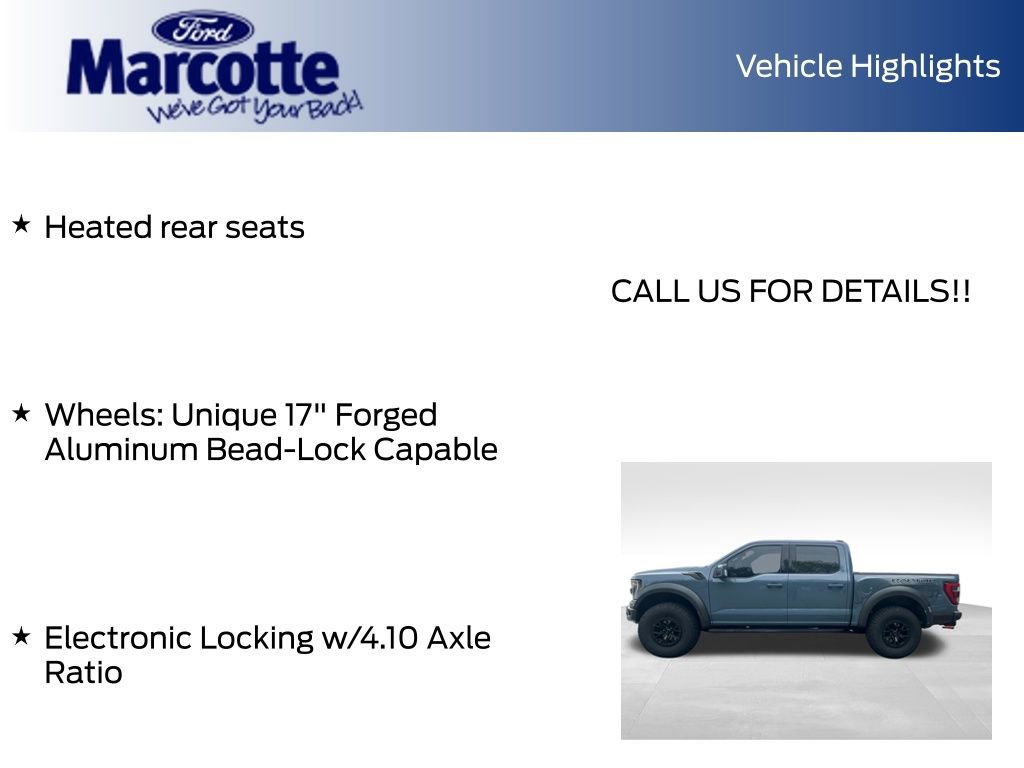 Certified 2023 Ford F150 Raptor w/ Raptor 37 Performance Package AWD/4WD image 13
